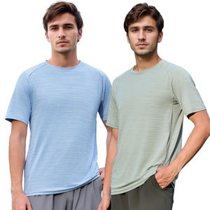 Compression Fit Stretchable Mens <b>Base</b> <b>Layer</b> T-Shirt For Running With Soft Feel Cotton Blend - Product Image 2