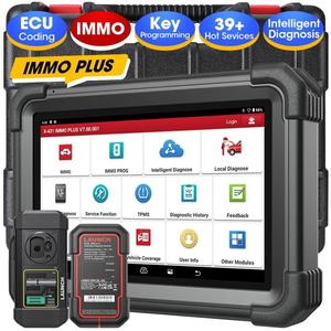 جهاز فحص السيارات Launch X431 IMMO PLUS X-431 Elite OBD2، أداة تشخيص كاملة للنظام وبرمجة المفاتيح، جهاز اختبار بطارية السيارة الاحترافي - Product Image 1
