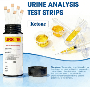 Bandelettes de <span class=keywords><strong>test</strong></span> d'analyse d'<span class=keywords><strong>urine</strong></span> URS-<span class=keywords><strong>1K</strong></span> pour la surveillance des cétones en déplacement - Product Image 6