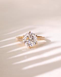 Premium Quality Lab Grown Diamond Gold <b>Ring</b> IGI Certified Excellent Cut Unique <b>Crafted</b> Design Engagement Wedding <b>Ring</b> 14K 18K - Product Image 5