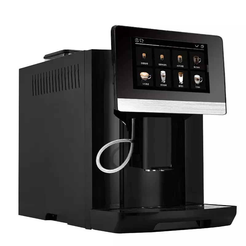 Nueva máquina de café automática de acero inoxidable, granos de café, máquina multifunción para el hogar, máquina de café Espresso