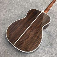 Guitare électro-acoustique 40 pouces avec égaliseur, table en cèdre massif, dos en palissandre, manche en acajou et binding en érable – Meilleur prix de gros