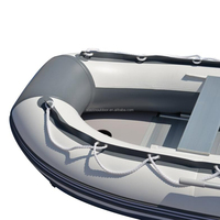Bateau gonflable de 10.8 pieds Rafting gonflable Canot de pêche au sol en aluminium Bateau ponton résistant à l'usure