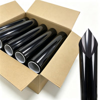 Lámina de Vinilo para Ventanas de Automóviles Precortada de 1.52*30M con 8 Años de Garantía, Protección de Privacidad Personalizada, Rollos de Película Negra para Ventanas de Automóviles