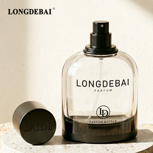 Wholesale <b>Empty</b> Oval Perfume Glass <b>Bottle</b> 30ml 50ml 100ml Thick Bottom Glass <b>Spray</b> Perfume <b>Bottle</b> with Packing Box - Product Image 3