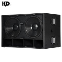 Système de sonorisation professionnel pour DJ avec amplificateur de puissance et deux subwoofers de 18 pouces, idéal pour la scène - Vente Flash