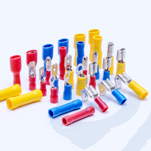 Terminales de cable de cobre y latón totalmente aislados, tipo forquilla, pala, anillo, para crimpado, sin aislamiento, T2, SV, RV - Product Image 4