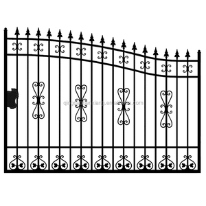 Clôture en métal en usine en gros Panneaux galvanisés utilisés <span class=keywords><strong>D</strong></span>écoration extérieure Logement <span class=keywords><strong>Jardin</strong></span> Villas Resort Porte en fer forgé - Product Image 2