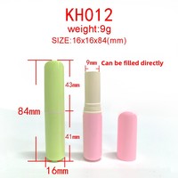 En stock, tubes en plastique vides à remplissage par le haut, fins, de petite capacité, pour échantillons 3g 4g, emballage pour rouge à lèvres, baume à lèvres et cire à lèvres