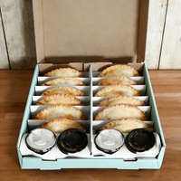 Boîte alimentaire personnalisée pour churros, recyclable et biodégradable, avec compartiment pour sauce, pour pâtisseries, gâteaux, beignets, biscuits