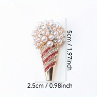Broche Glace à la Crème Tendance, Corsage Vintage, Accessoire de Vêtement pour Femme, Épingle