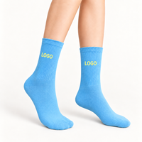 Chaussettes en coton tricotées de qualité supérieure, avec logo, pour hommes, design personnalisé, avec emballage, vente en gros