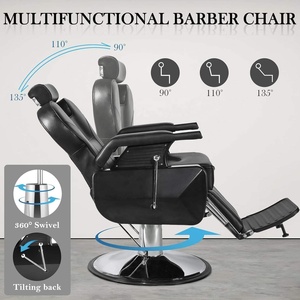 Meubles de salon de coiffure en promotion ; équipement de coiffure pas cher à vendre, chaise de barbier durable pour salon de coiffure - Product Image 2