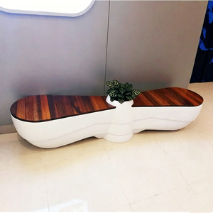Bespoke Fiberglass Plaza Seating Weather Resistant <b>Outdoor</b> <b>Stools</b> for Rooftop Garden - Product Image 4