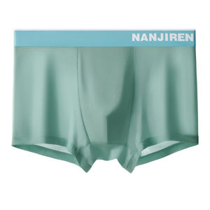 תחתוני משי קרח במותן התיכון תחתוני בוקסר לגברים ספנדקס קיץ נושמים ונוחים תחתוני גברים בארבעה פינים - Product Image 2