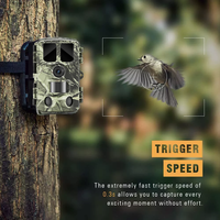 Caméra de surveillance de la faune sauvage infrarouge 4K 48M avec connexion Wi-Fi et contrôle par application, portée IR 20m/85ft, télécommande, détection de mouvement, IP66