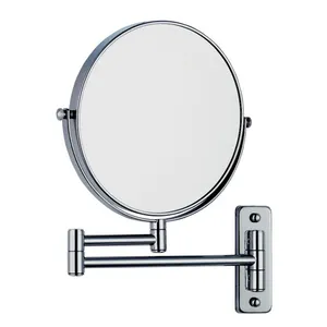 KSY personalizado aleación de aluminio grande redondo negro oro marco círculo Espejos Spiegel montado baño decoración espejo colgante de pared