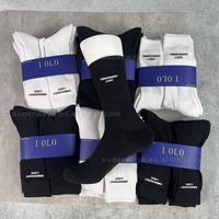 Paquete de 6 Pares de Calcetines Deportivos Unisex para Todas las Temporadas, Antideslizantes, Desodorantes, con Diseño Bordado, Calcetines de Punto