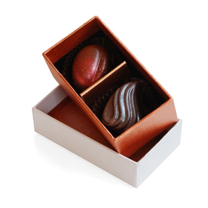 <strong>Personalized</strong> Small Mini Two 2 Piece <strong>Chocolate</strong> Gift Box <strong>Packaging</strong>