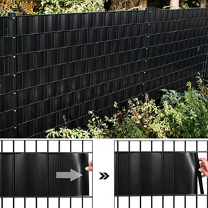 Bandes de clôture en PVC résistant aux UV Sunsbuild, 19 cm x 35 m, pour jardin, clôture à double treillis métallique, écran extérieur - Product Image 2