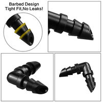 Kit de raccords d'irrigation de jardin, tuyau PVC, coudes en plastique de 4 pouces, tube goutte-à-goutte en caoutchouc pour l'arrosage domestique et agricole