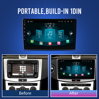 KD-9096 Android14 1 Din Écran tactile universel Autoradio Stéréo avec DSP Carplay Android Auto 4G Sim 4+64GB Vidéo de voiture GPS
