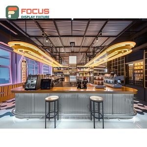 ตู้โชว์กาแฟพรีเมียม ประตูกระจกสูง สำหรับจัดแสดงเมล็ดกาแฟ สีดำด้าน สำหรับร้านกาแฟ - Product Image 2