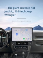 Écran Android 16,8'' RoadNavi pour Jeep Wrangler 2011-2017, autoradio multimédia, navigation, CarPlay, WIFI, DSP, GPS