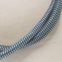 Ressort d'extension segmenté en acier au manganèse crypté de 16 mm d'épaisseur et 25 m de long pour outil de dragage d'égouts, hauteurs indirectes