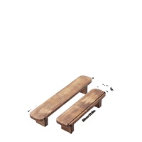 Bloc à couteaux magnétique en bois massif de petite taille, design moderne pour usage intérieur, taille personnalisable, rangement d'outils