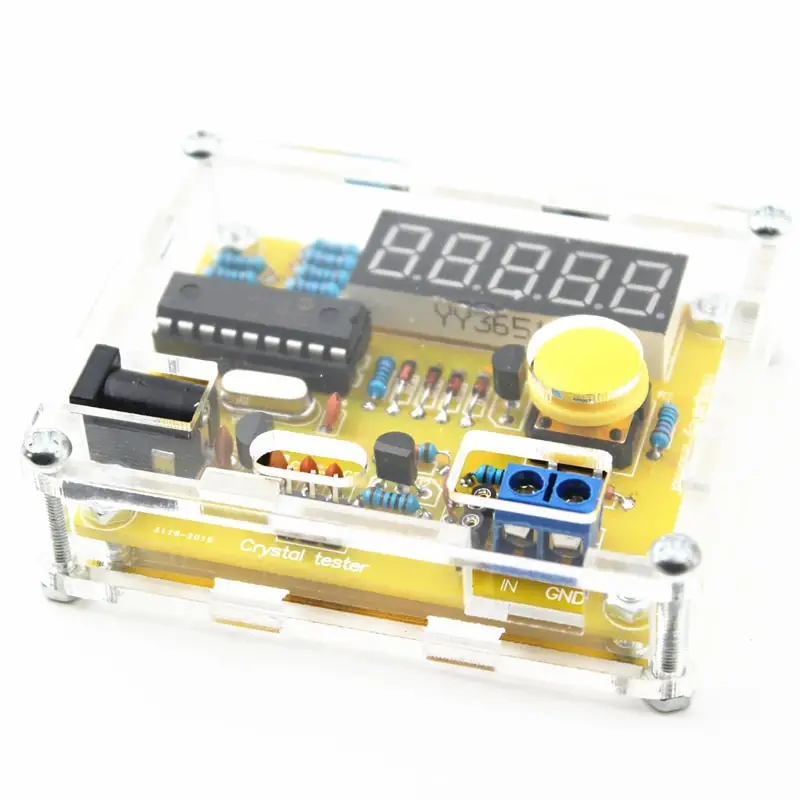 1Hz-50MHz tần số truy cập mét tinh thể dao động Tester với các bộ phận vỏ LED DIY Bộ dụng cụ