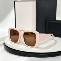 Lunettes de soleil vintage de haute qualité, épaisses et carrées, à monture intégrale, avec verres dégradés et protection UV400, pour un usage extérieur unisexe