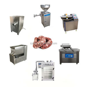 Juego completo de línea de producción de salchichas para la venta Equipo para hacer salchichas 220V Salchicha <span class=keywords><strong>Pollo</strong></span> <span class=keywords><strong>Horno</strong></span> para ahumar perros calientes - Product Image 1