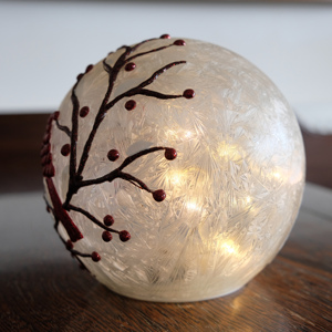 <span class=keywords><strong>Venta</strong></span> caliente 5.91 PULGADAS Esfera de vidrio de pájaro pintada a mano sin luces de cobre para la decoración del hogar - Product Image 5