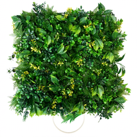 Panneau mural de haie artificielle verte en gros, motif végétal vertical 50cm*50cm pour intérieur, Noël, Thanksgiving, Remise de diplôme