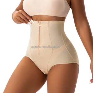 Mutandine Modellanti Plus Size a Controllo Forte, Sollevamento Glutei, Snellenti, Contenitrici <span class=keywords><strong>Pancia</strong></span>, Modellanti <span class=keywords><strong>Fianchi</strong></span>, Antibatteriche, con Doppia Cerniera - Product Image 3