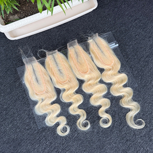ผม2X6สีบลอนด์100% ปิดลูกไม้ความละเอียดสูงแบบไม่ผ่านกระบวนการผมมนุษย์ชาวบราซิล - Product Image 3