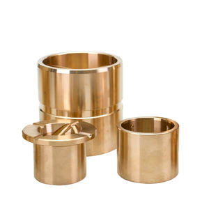 บูชหน้าแปลนถังขุดทำจากทองเหลือง ได้รับการรับรองมาตรฐาน IATF 16949  ชนิดหล่อลื่นในตัว ทำจากบรอนซ์ผสมกราไฟต์ ขนาด 100 มม. - Product Image 6