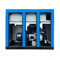 Compresseur à vis à entraînement direct sans huile de qualité médicale 75-110KW, moteur à garantie de 2 ans, refroidi par air, 100% air pur pour usage hospitalier