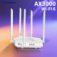Routeur WIFI Mesh Gigabit à Haute Vitesse avec Cinq Antennes 2.4G & 5G, Antennes Externes pour Utilisation à Domicile ou au Bureau