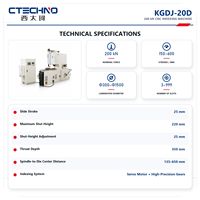 KGDJ-20D CTECHNO Máquina de perforación de ranuras de laminación de motor CNC de alta velocidad, 3-999 ranuras para procesamiento de núcleos de estator y rotor