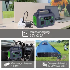 Hot Verkoop Producten Outdoor Camping Zonnepaneel Ingang 300W Lithium Lifepo4 Batterij Power Bank Draagbare Krachtcentrale