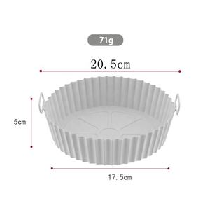 Molde de <span class=keywords><strong>Silicona</strong></span> para Freidora de Aire, Paquete de 2, Revestimiento de <span class=keywords><strong>Silicona</strong></span> para Freidora de Aire, Bandeja para Hornear, Cesta - Product Image 4
