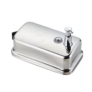 Distributeur de savon à pression en acier inoxydable 304 pour salle de bain et cuisine, idéal pour shampoing et gel douche - Product Image 1