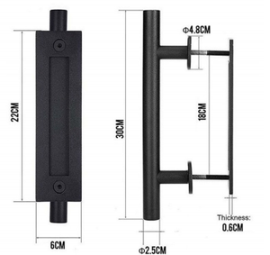 Douchedeurgreep Eenvoudig Ontwerp Badkamer Simpele Deurgreep - Product Image 2