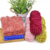 Fil chenille super doux 100g en laine/acrylique pour tricot, mélange de laine teintée, fabriqué en Chine
