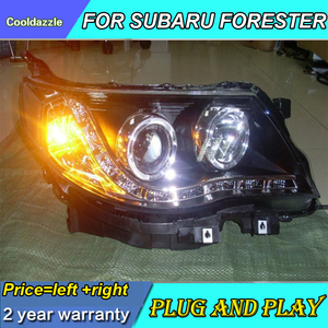 Fari a LED con Striscia Luminosa per Subaru Forester 2009-2011, Luci Diurne, Indicatori <span class=keywords><strong>di</strong></span> Direzione e <span class=keywords><strong>di</strong></span> <span class=keywords><strong>Parcheggio</strong></span> - Product Image 2