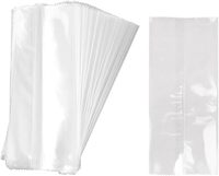 Sac transparent personnalisé avec logo pour sucettes glacées, en OPP plat, sac d'emballage laminé en plastique pour bâtonnets glacés