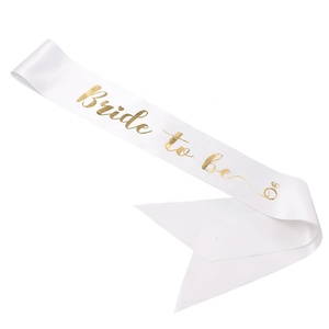 งานแต่งงานตกแต่งเจ้าสาวงานแต่งงานเจ้าสาวซาตินSash Bachelorette Party Girl Hen Partyอุปกรณ์ตกแต่ง - Product Image 4