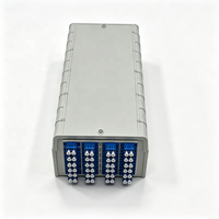 Boîtier de terminaison fibre optique 48 cœurs mural en PP avec adaptateur LC pour distribution télécom FTTH